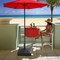 Casafield Patio Umbrella Base – Weighted Stand with Wheels for Outdoor / Lawn or Pool Deck Umbrellas